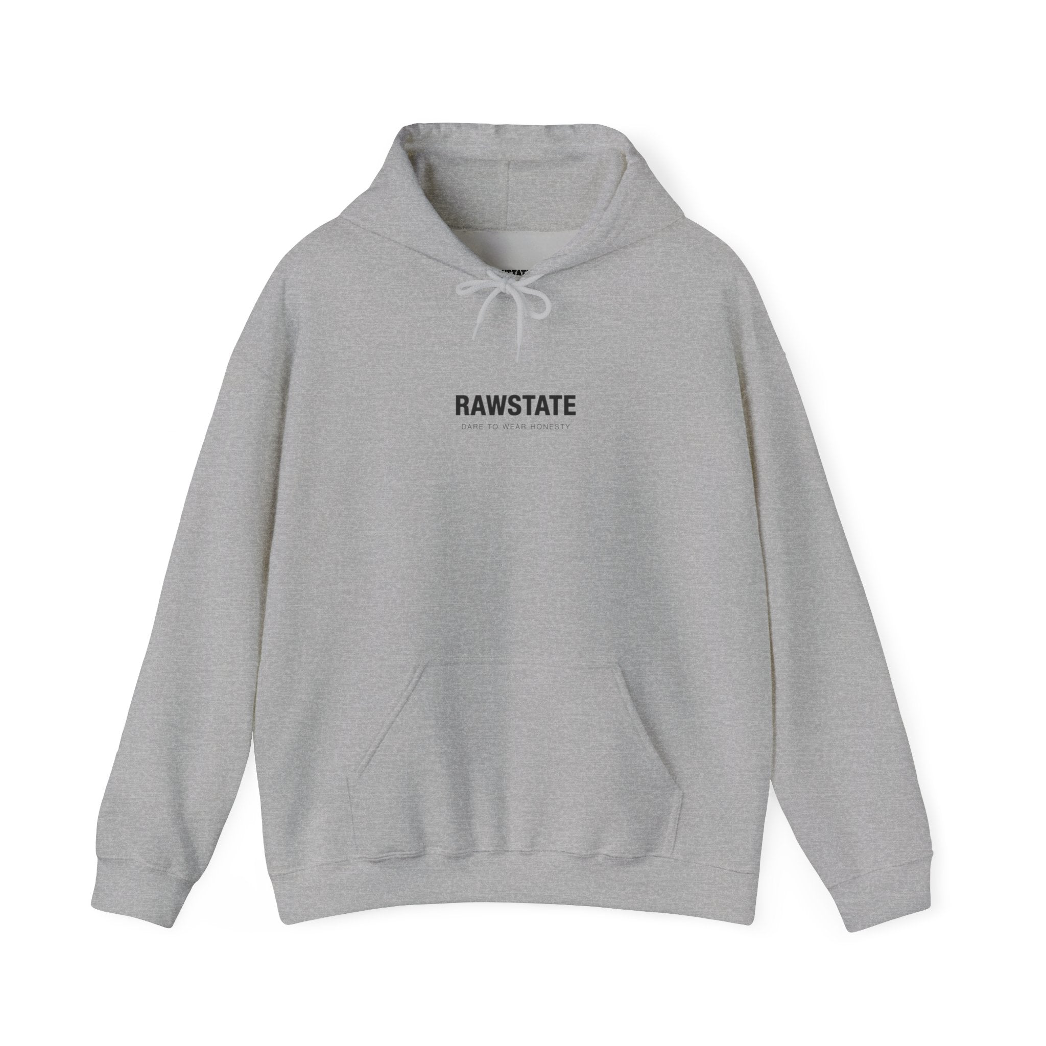Rawstate Hoodie — The biggest pandemic was and still is digital, not viral.