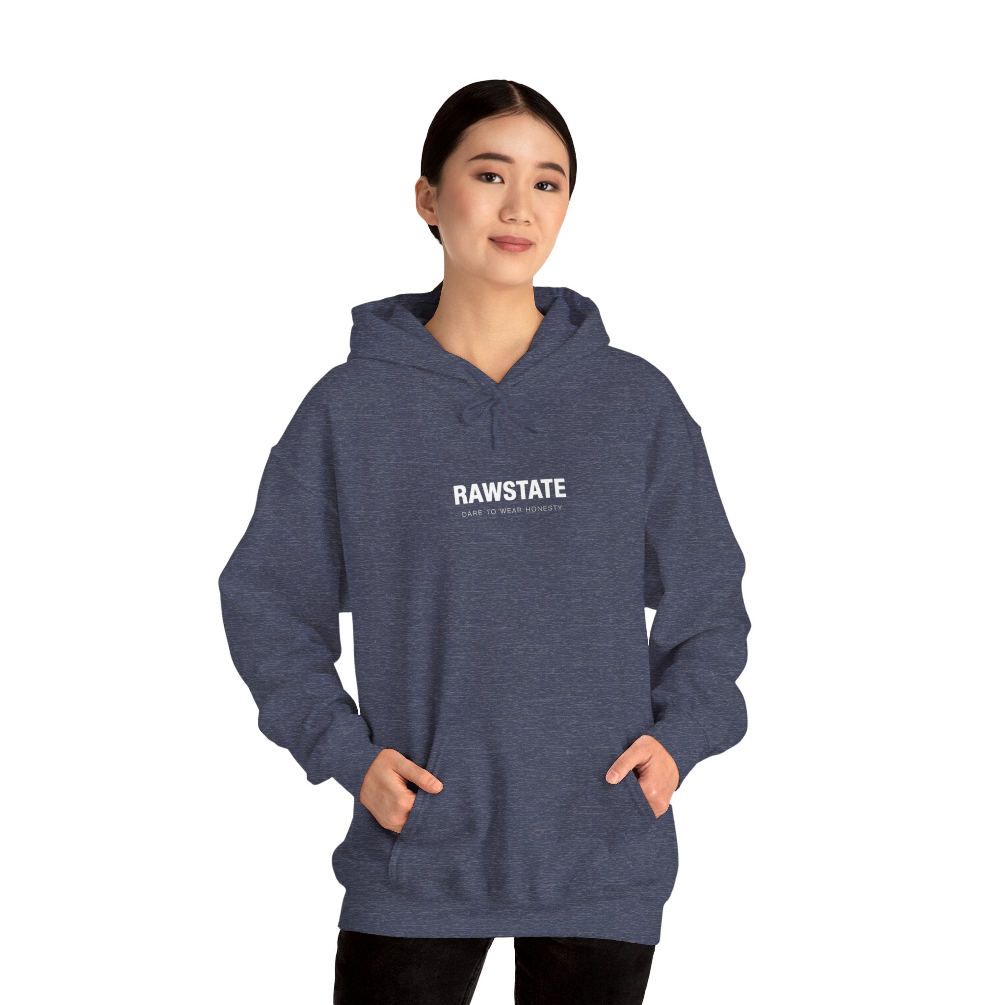 RAWSTATE 'Swipe, like, repeat - real moments don’t fit in a square frame' Unisex Hoodie