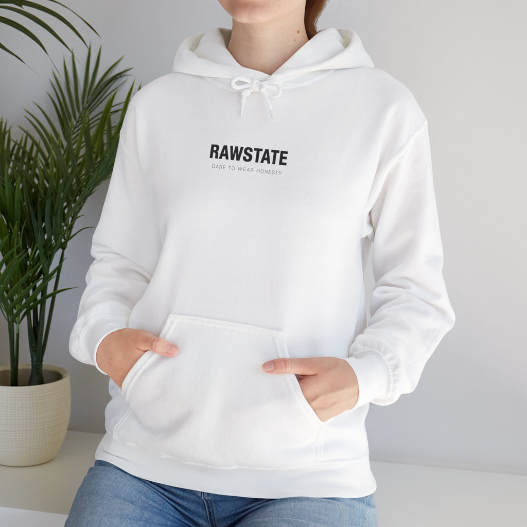 RAWSTATE 'Swipe, like, repeat - real moments don’t fit in a square frame' Unisex Hoodie