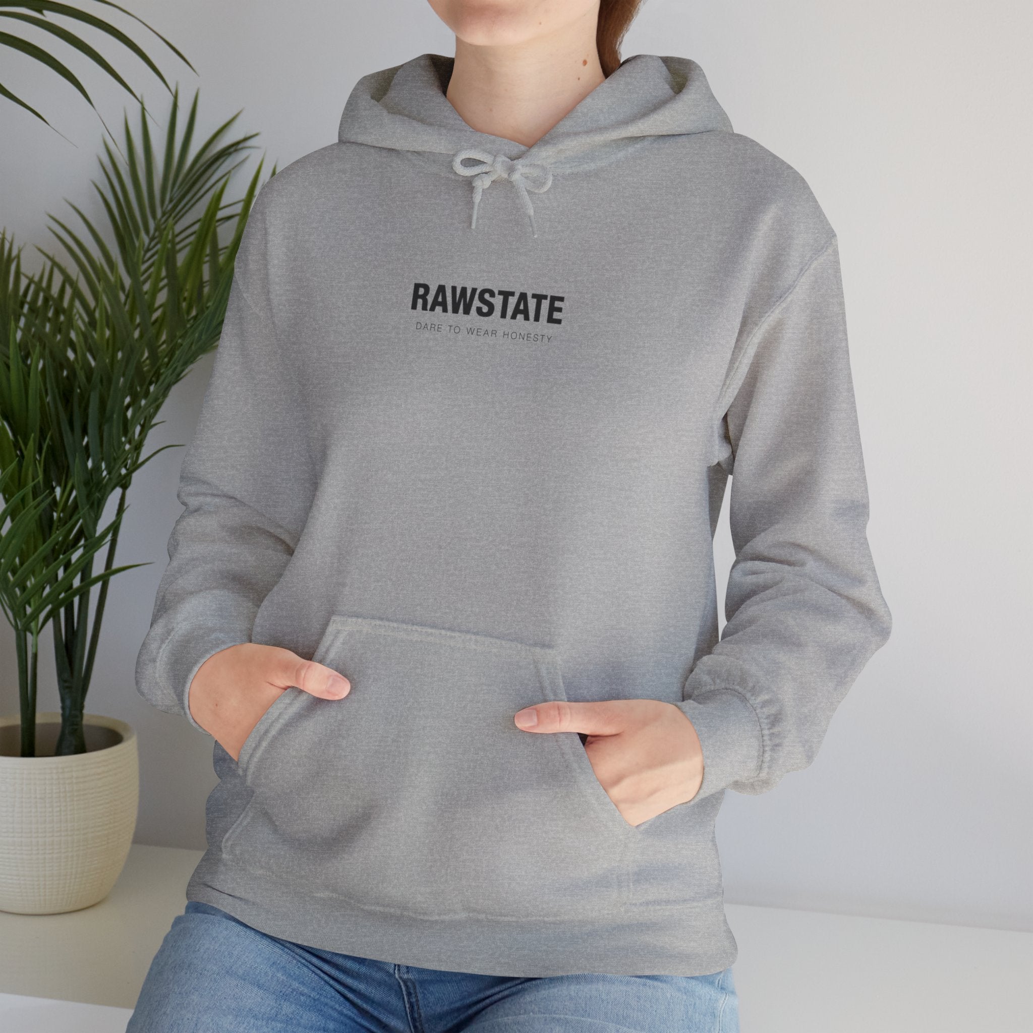 RAWSTATE 'Swipe, like, repeat - real moments don’t fit in a square frame' Unisex Hoodie