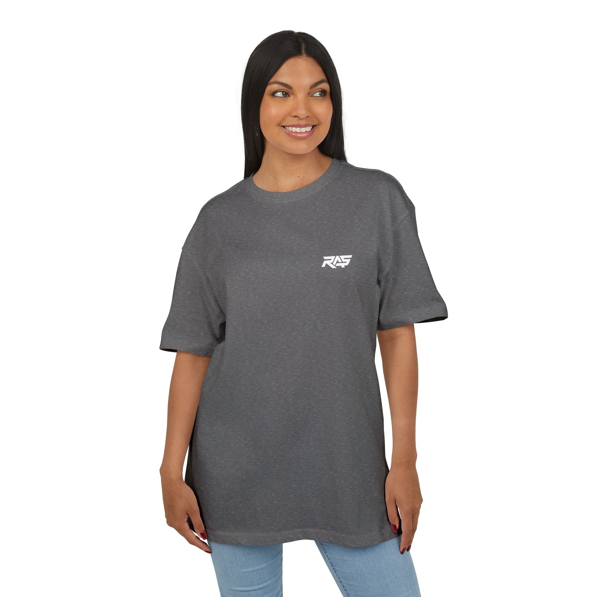 Minimalist Oversized Tee – 'The rawest version of yourself is always the most powerful.'