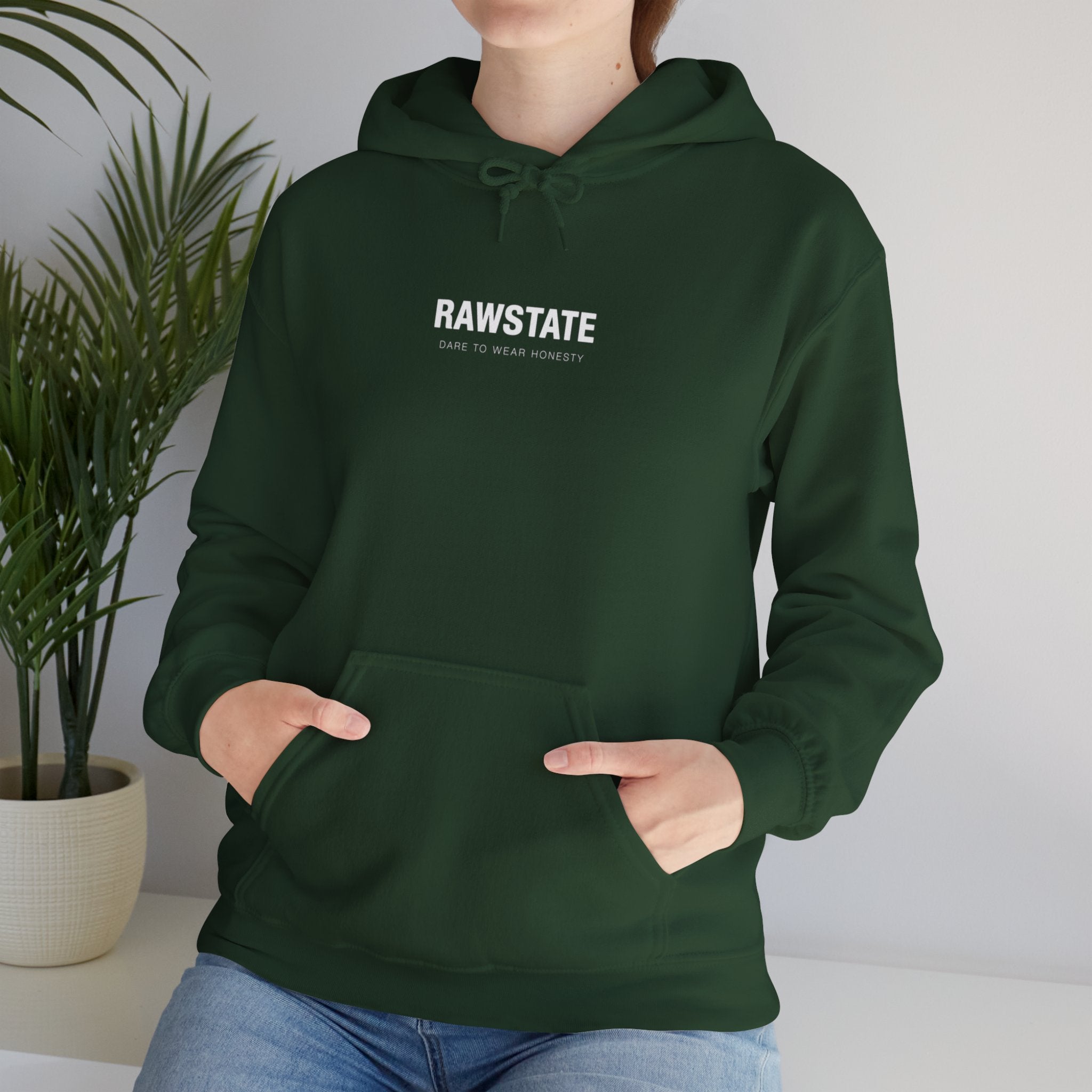 RAWSTATE 'Swipe, like, repeat - real moments don’t fit in a square frame' Unisex Hoodie