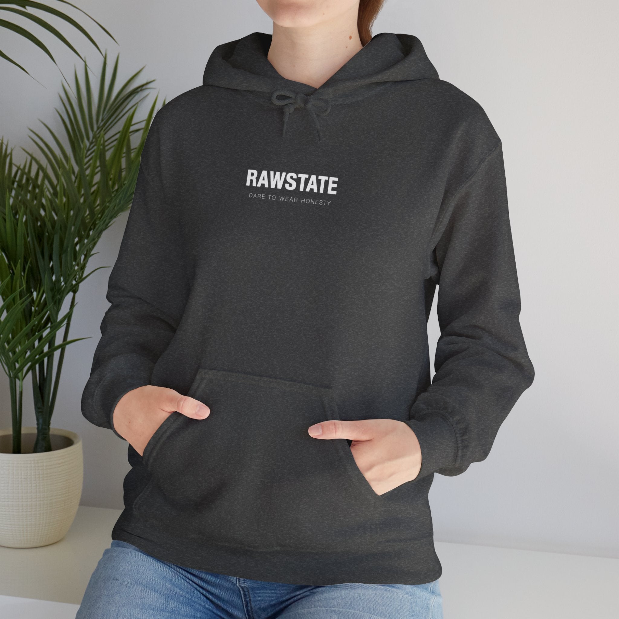 RAWSTATE 'Swipe, like, repeat - real moments don’t fit in a square frame' Unisex Hoodie