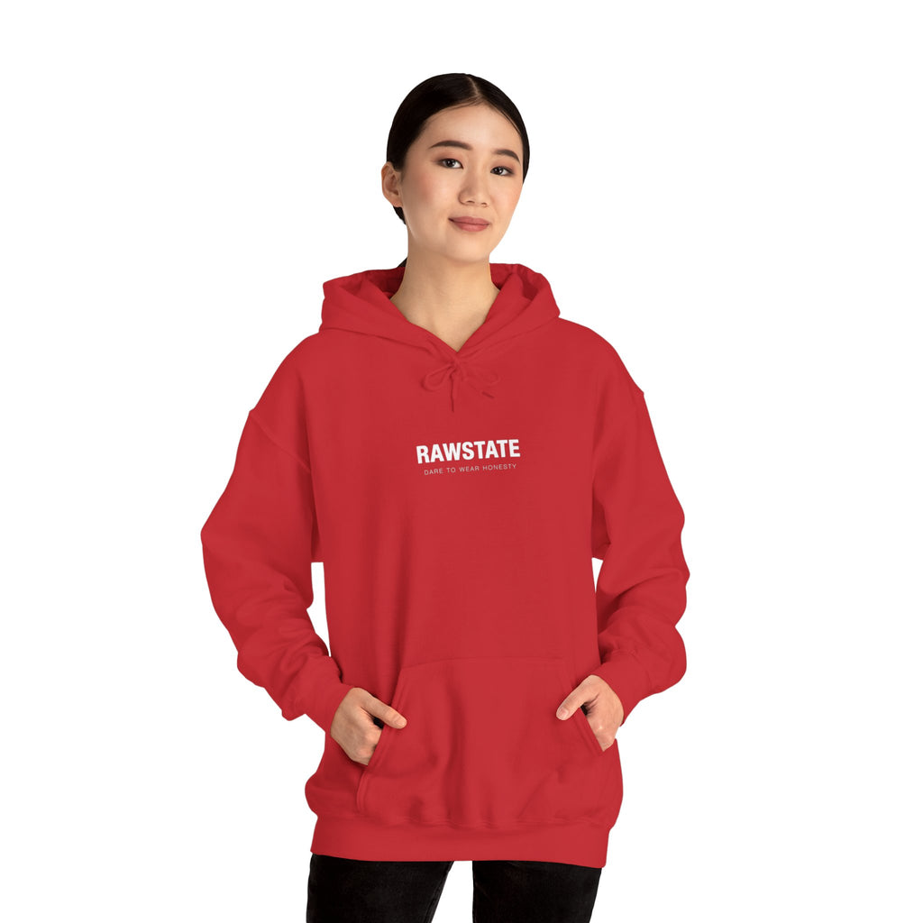 RAWSTATE 'Swipe, like, repeat - real moments don’t fit in a square frame' Unisex Hoodie
