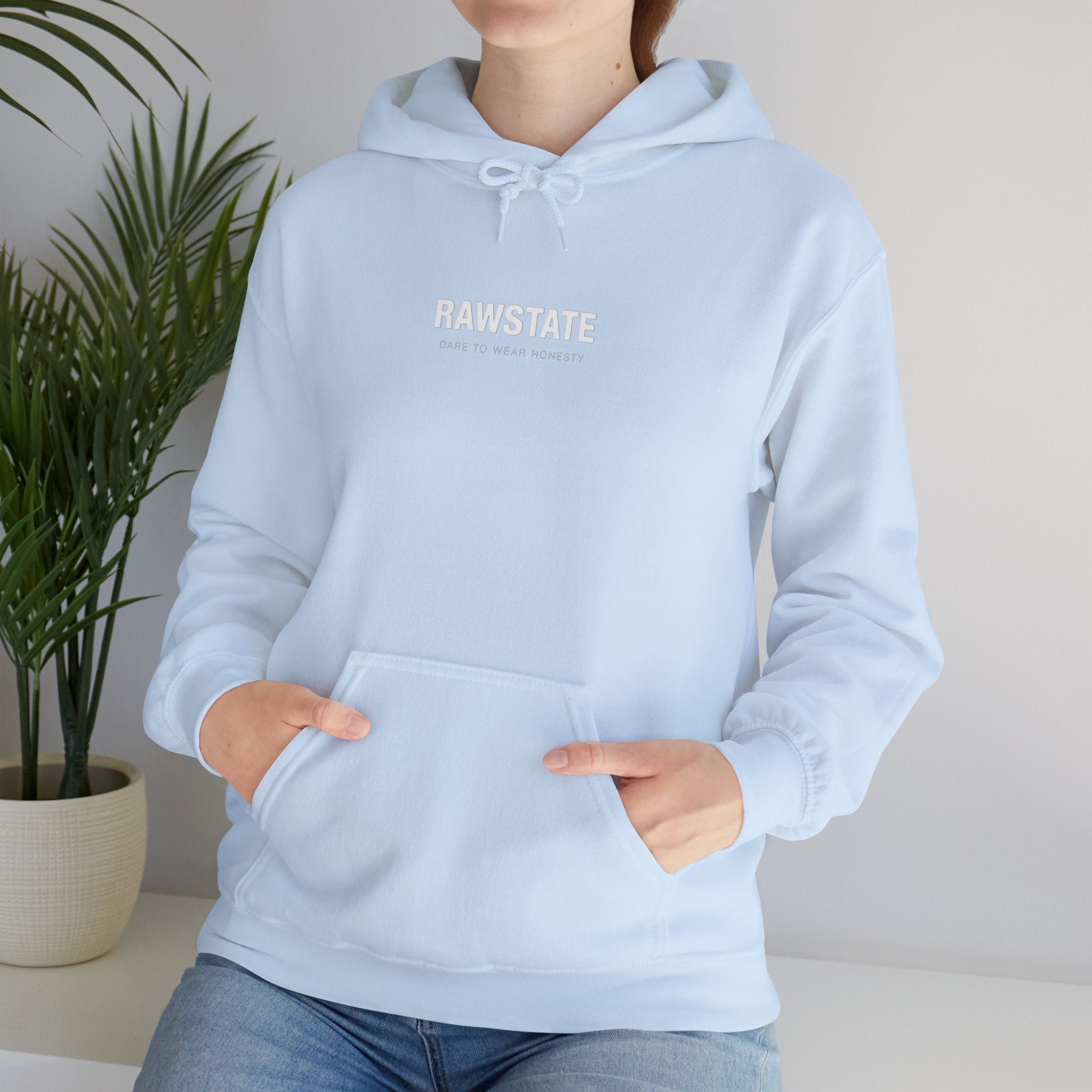 RAWSTATE 'Swipe, like, repeat - real moments don’t fit in a square frame' Unisex Hoodie