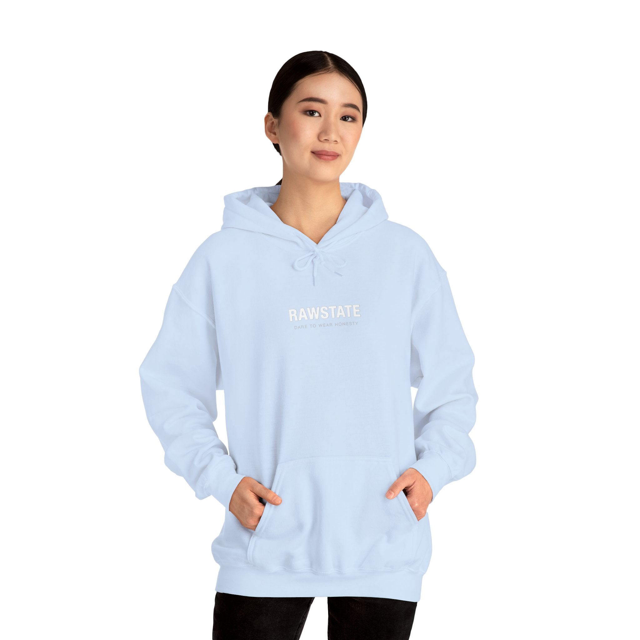 RAWSTATE 'Swipe, like, repeat - real moments don’t fit in a square frame' Unisex Hoodie