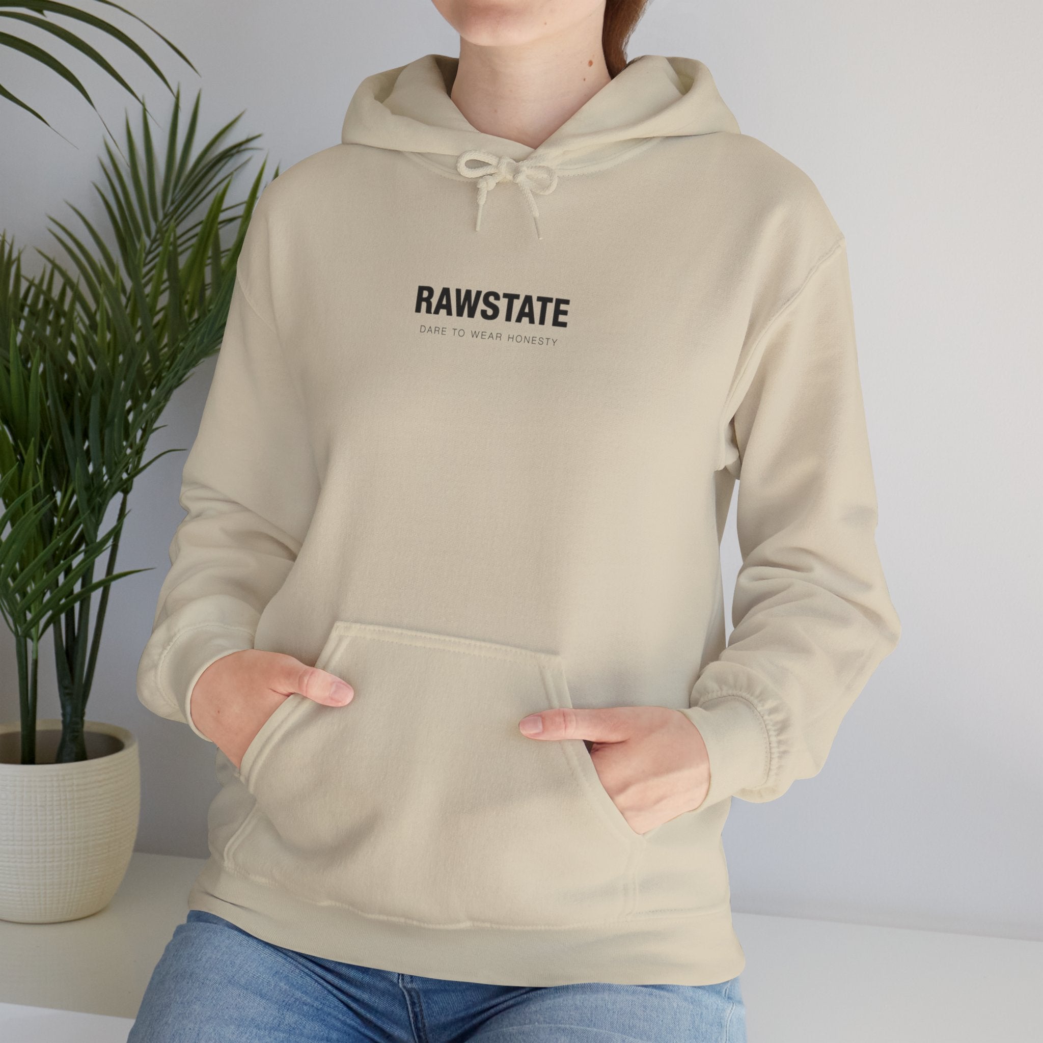 RAWSTATE 'Swipe, like, repeat - real moments don’t fit in a square frame' Unisex Hoodie