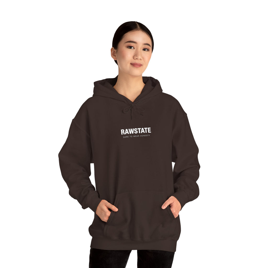 RAWSTATE 'Swipe, like, repeat - real moments don’t fit in a square frame' Unisex Hoodie