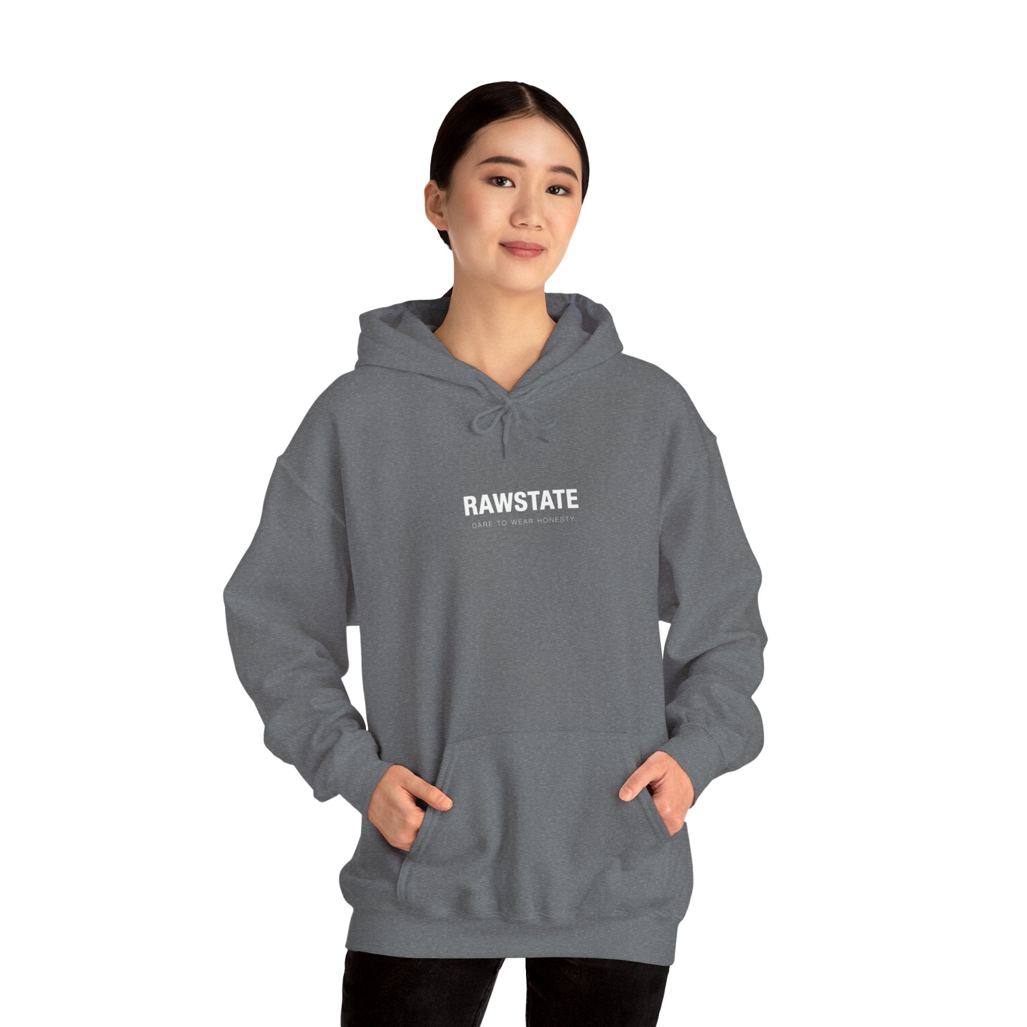 RAWSTATE 'Swipe, like, repeat - real moments don’t fit in a square frame' Unisex Hoodie