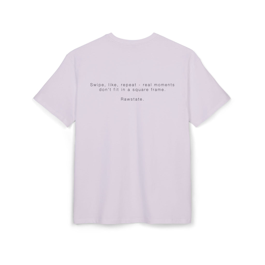 Minimalist Oversized Tee – 'Swipe. like. repeat'