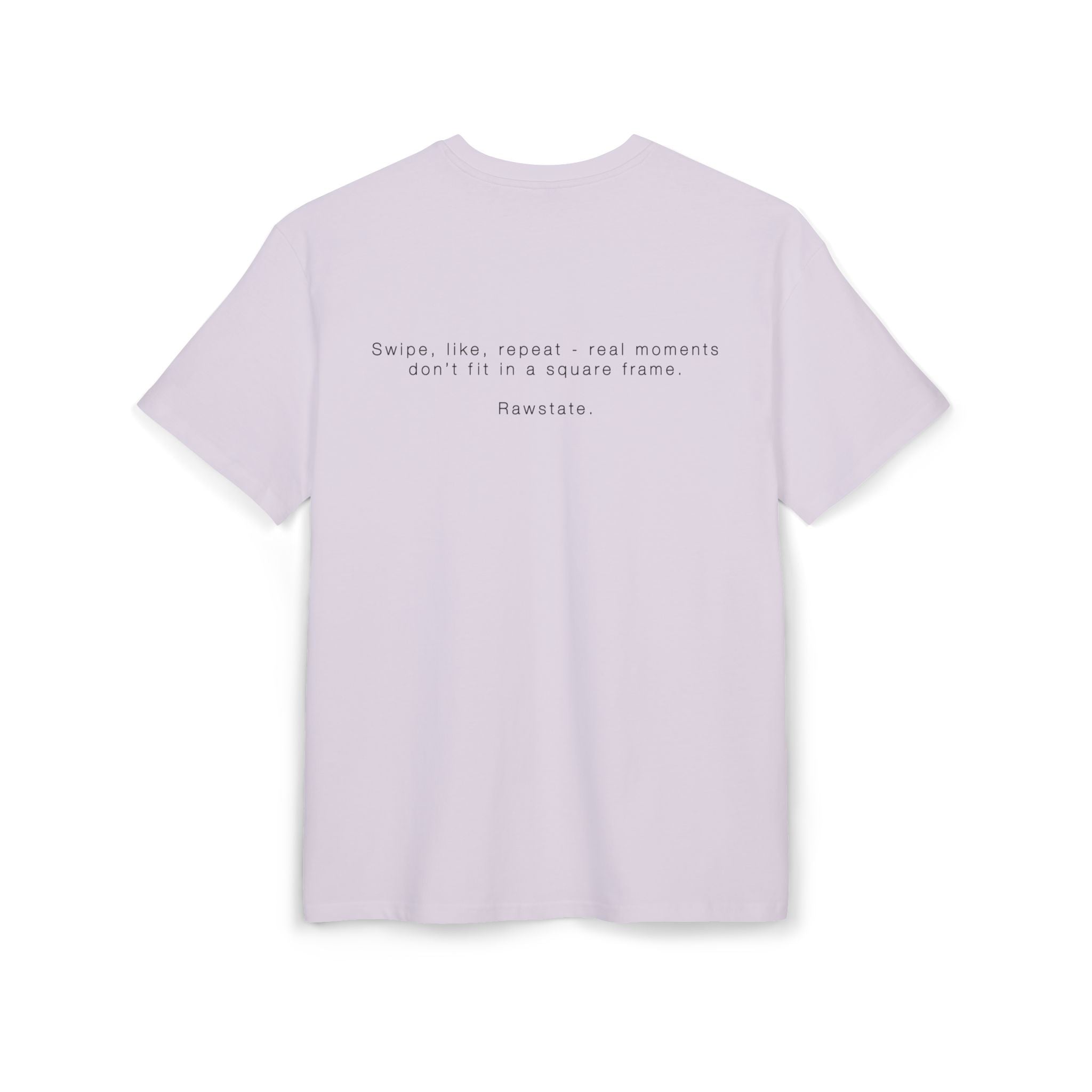 Minimalist Oversized Tee – 'Swipe. like. repeat'