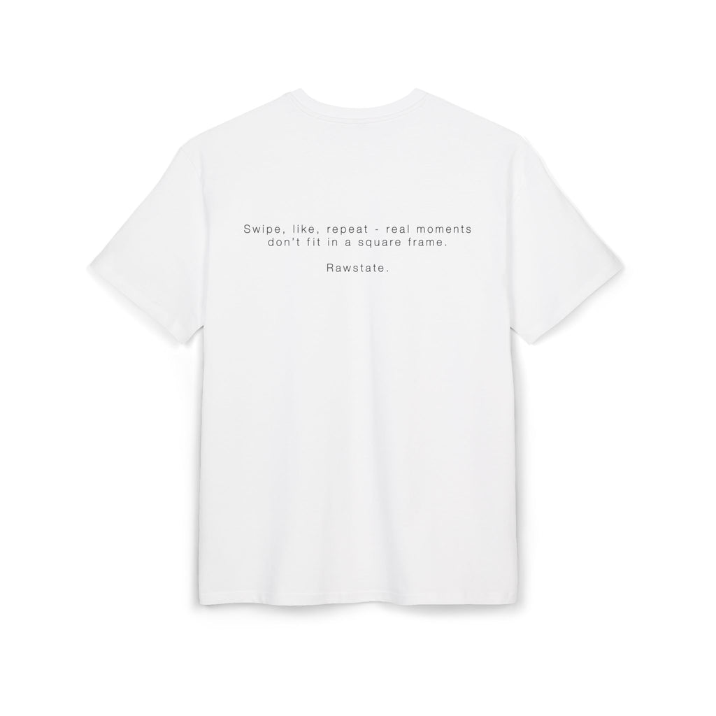 Minimalist Oversized Tee – 'Swipe. like. repeat'