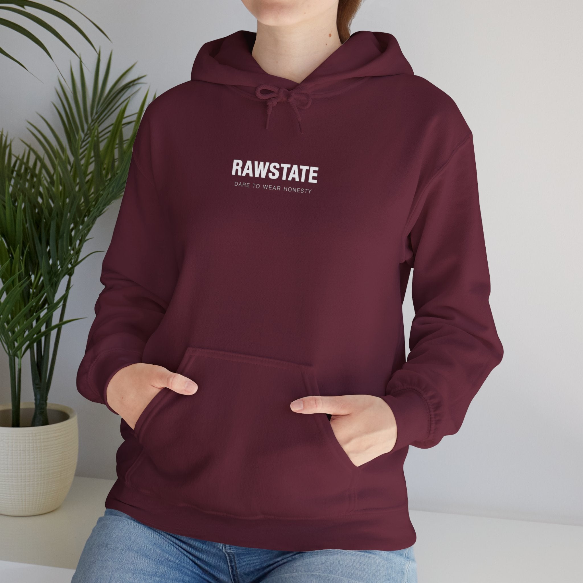 RAWSTATE 'Swipe, like, repeat - real moments don’t fit in a square frame' Unisex Hoodie