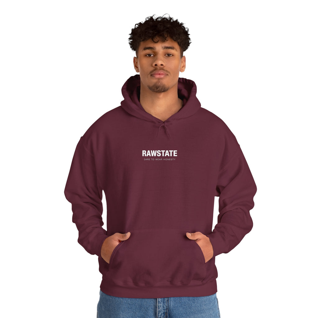 RAWSTATE 'Swipe, like, repeat - real moments don’t fit in a square frame' Unisex Hoodie