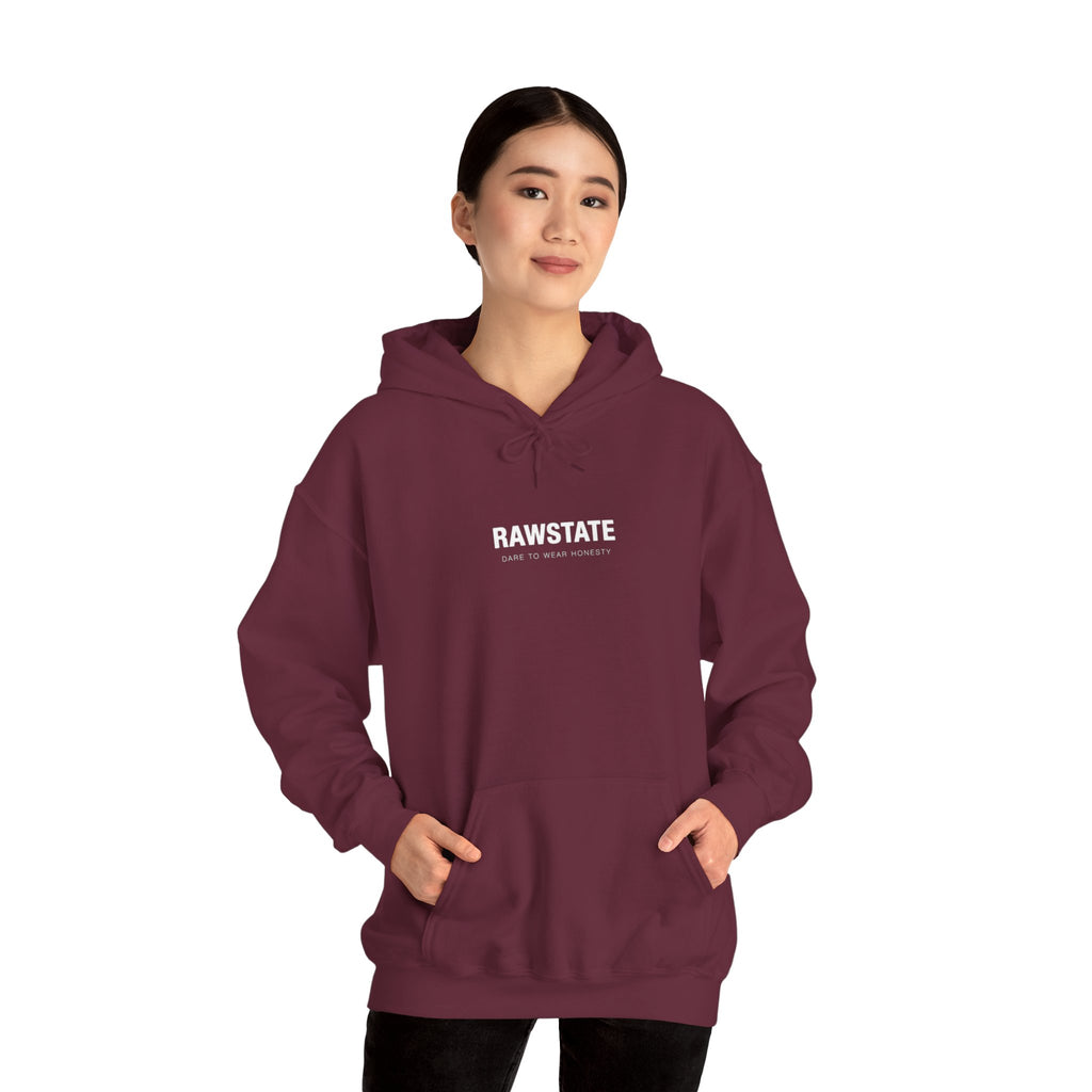 RAWSTATE 'Swipe, like, repeat - real moments don’t fit in a square frame' Unisex Hoodie