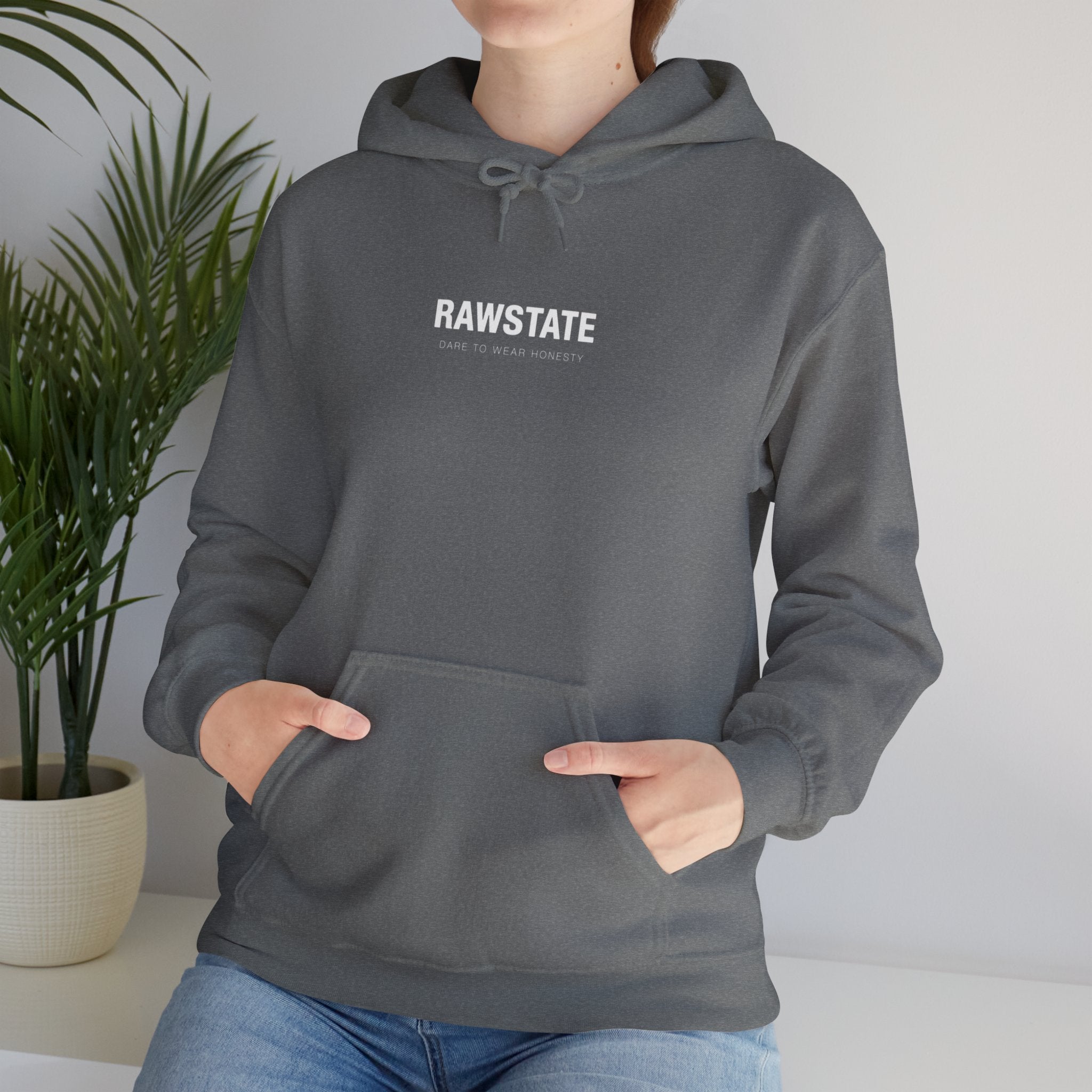 RAWSTATE 'Swipe, like, repeat - real moments don’t fit in a square frame' Unisex Hoodie