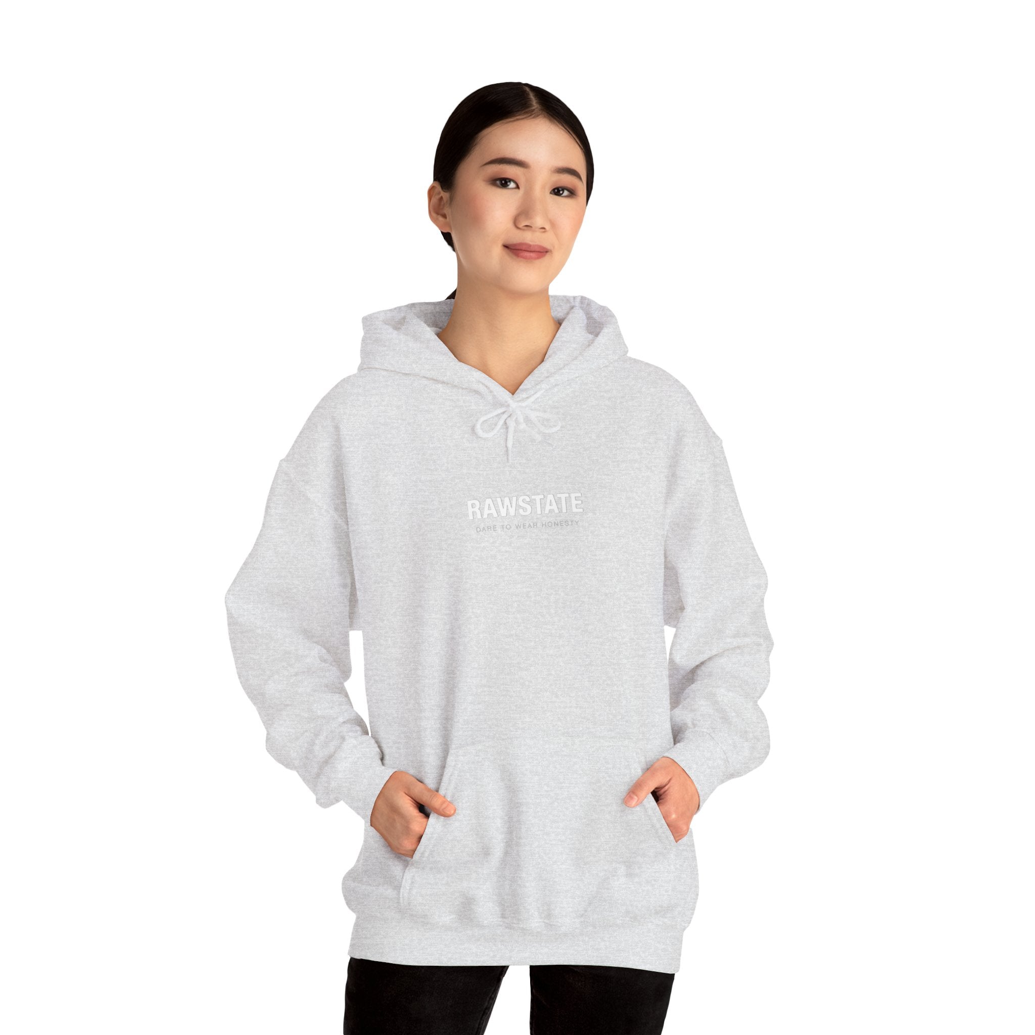 RAWSTATE 'Swipe, like, repeat - real moments don’t fit in a square frame' Unisex Hoodie