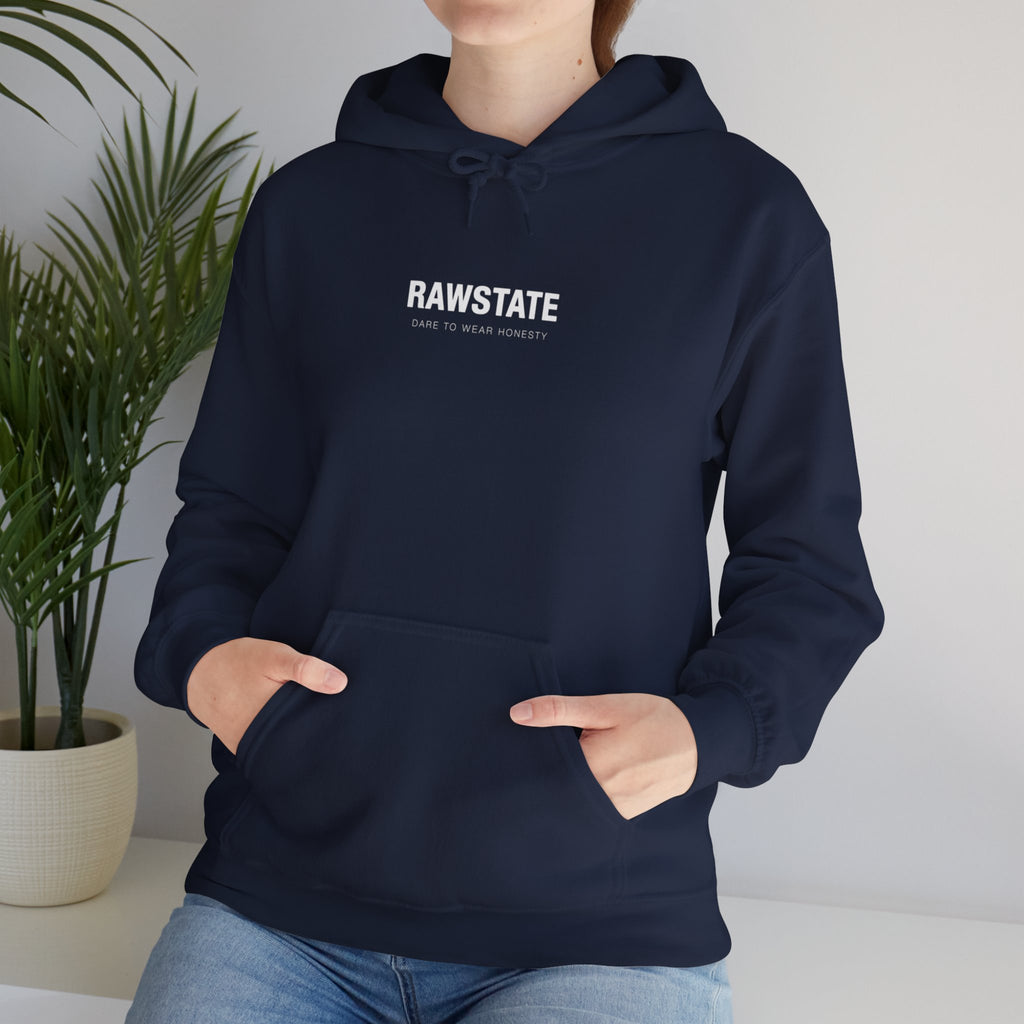 RAWSTATE 'Swipe, like, repeat - real moments don’t fit in a square frame' Unisex Hoodie